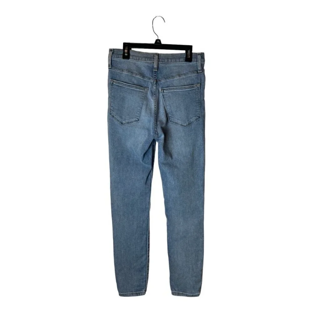 J Crew Jeans Women 27 Blue Denim Light Wash High‎ Rise Skinny Retro Preppy